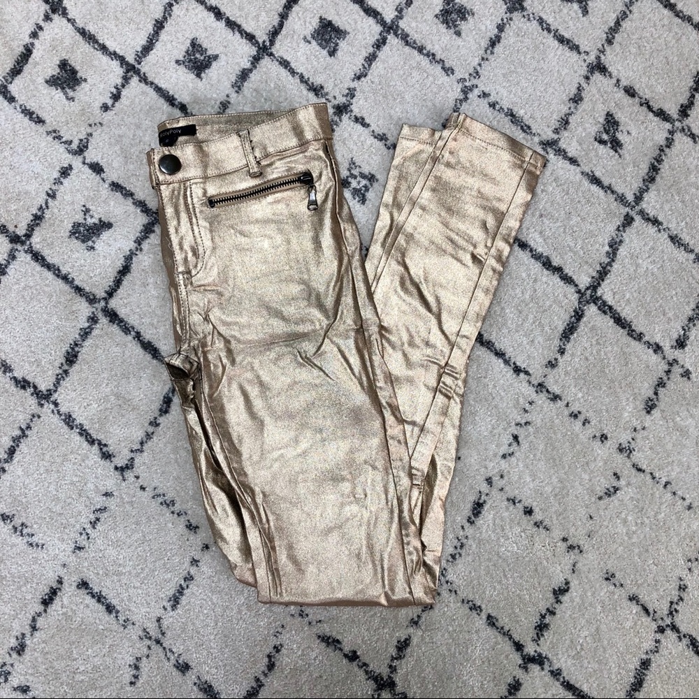 Gold Shiny Liquid Leggings! ✨